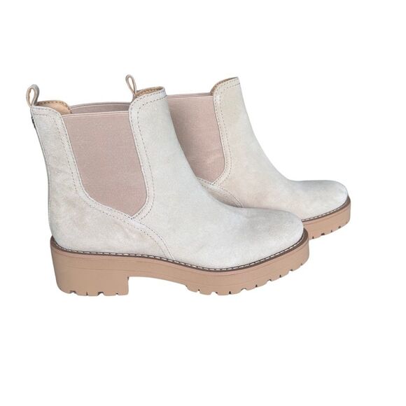 Sam Edelman NWOB Suede Justina Chelsea Boots Women’s Size 7 Lug Sole Bootie - Picture 1 of 8